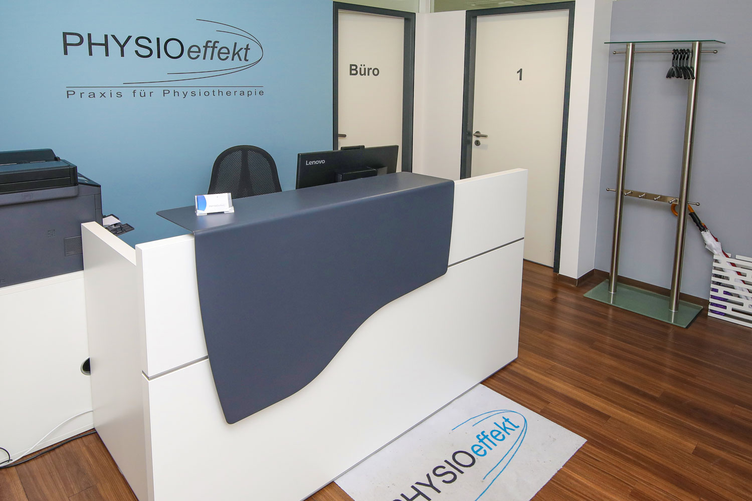 Rezeption Physioeffekt • Praxis für Physiotherapie Paderborn • Krankengymnastik Paderborn • Wellness und Massage Paderborn • Claudia Lüke